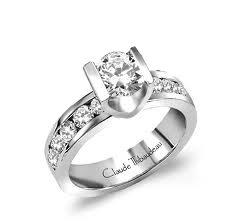 THIBAUDEAU PLATINUM 1.00CTTW DIAMOND ENGAGEMENT RING