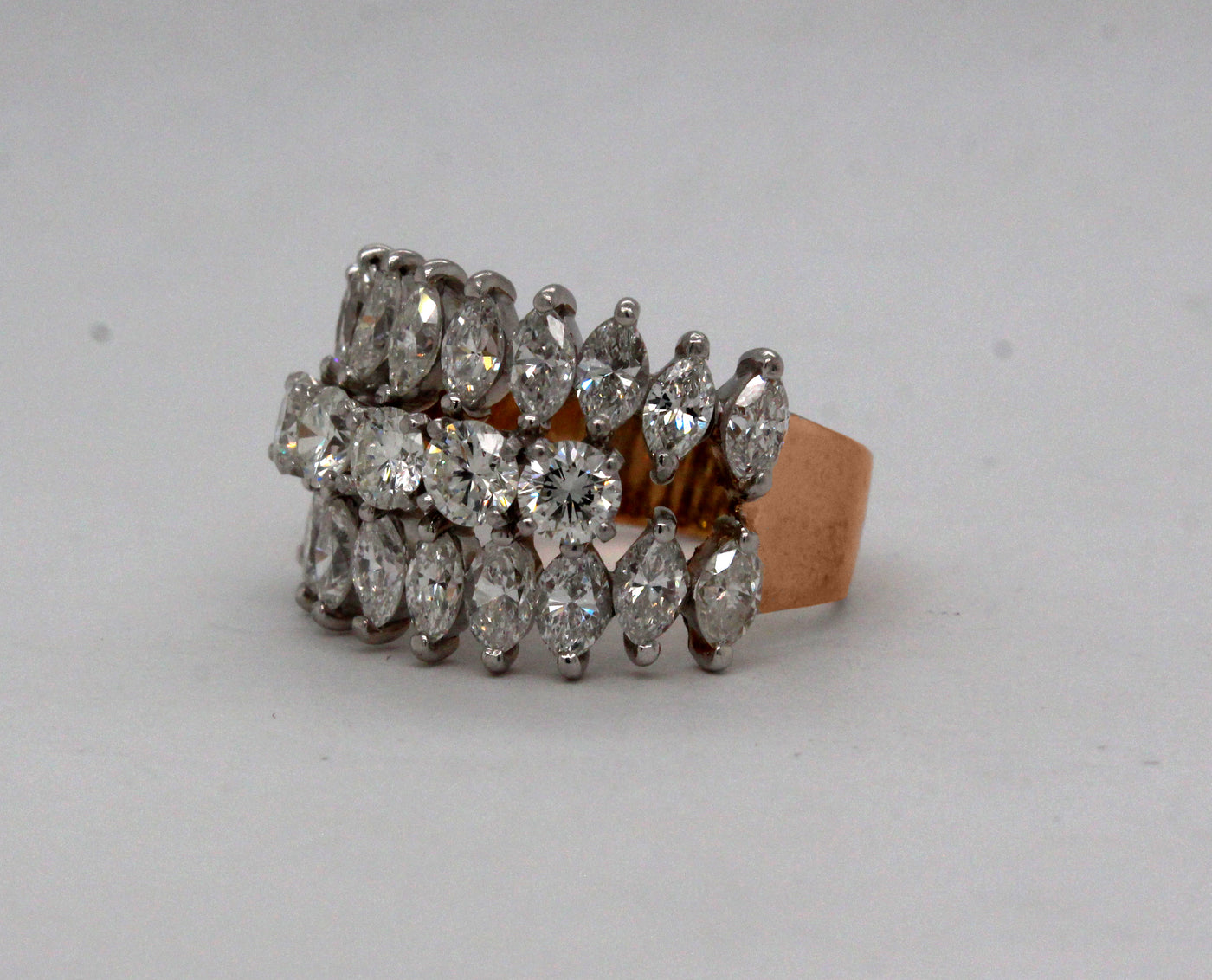 Estate 14KW 3.10 Cttw Diamond Ring H to I in Color and SI2 in Clarity