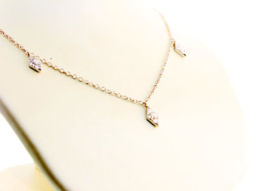 18KW Fashion Diamond Necklace