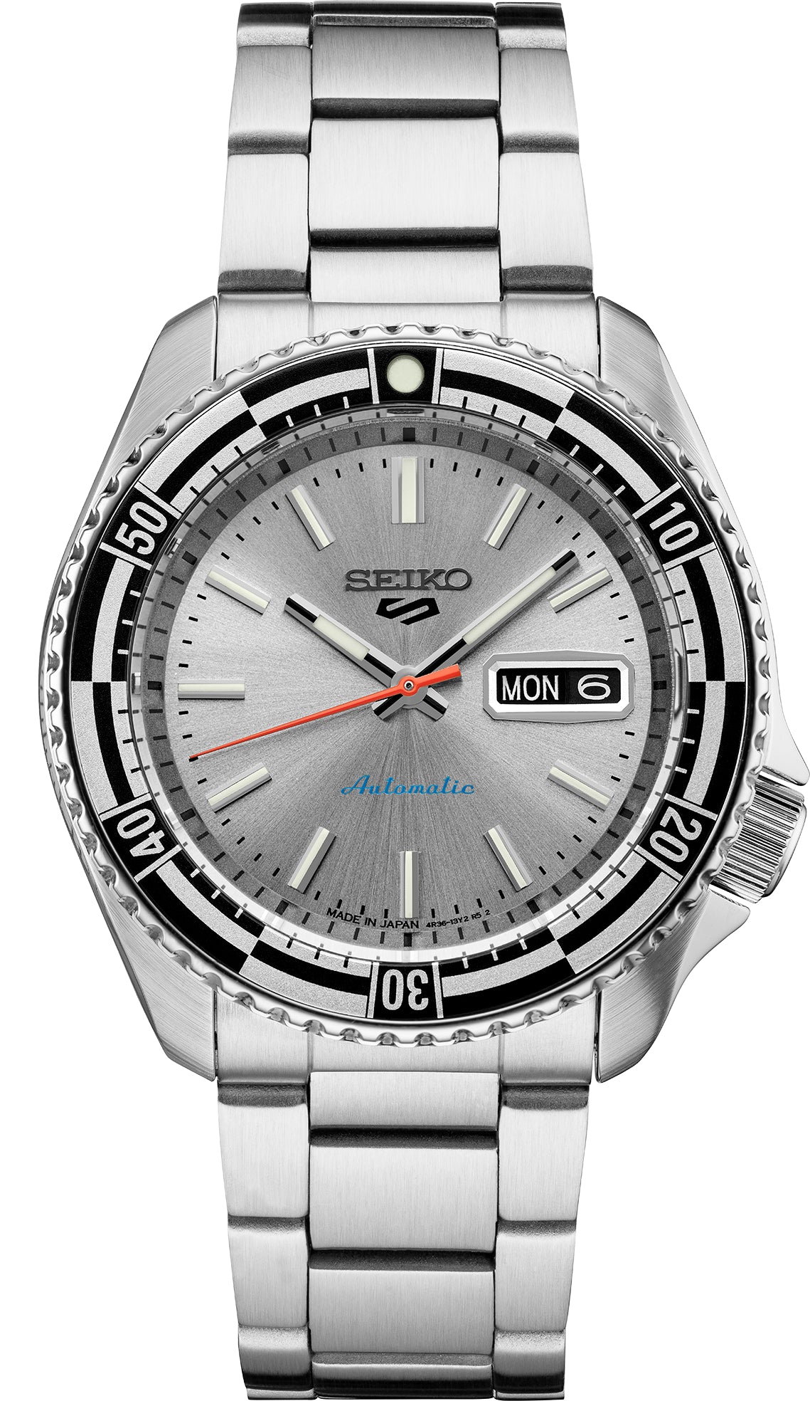 Gts Seiko 5 Sport SRPk09 Silver Automatic Watch