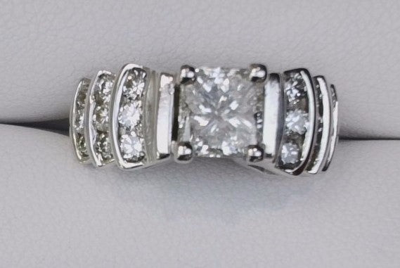 Estate 14KW 1.43 Cttw Diamond Engagement Ring