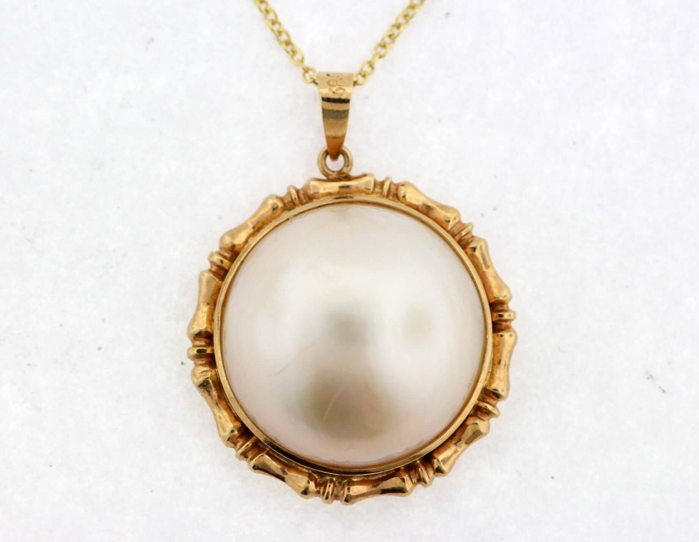 14KY MABE PEARL PENDANT image