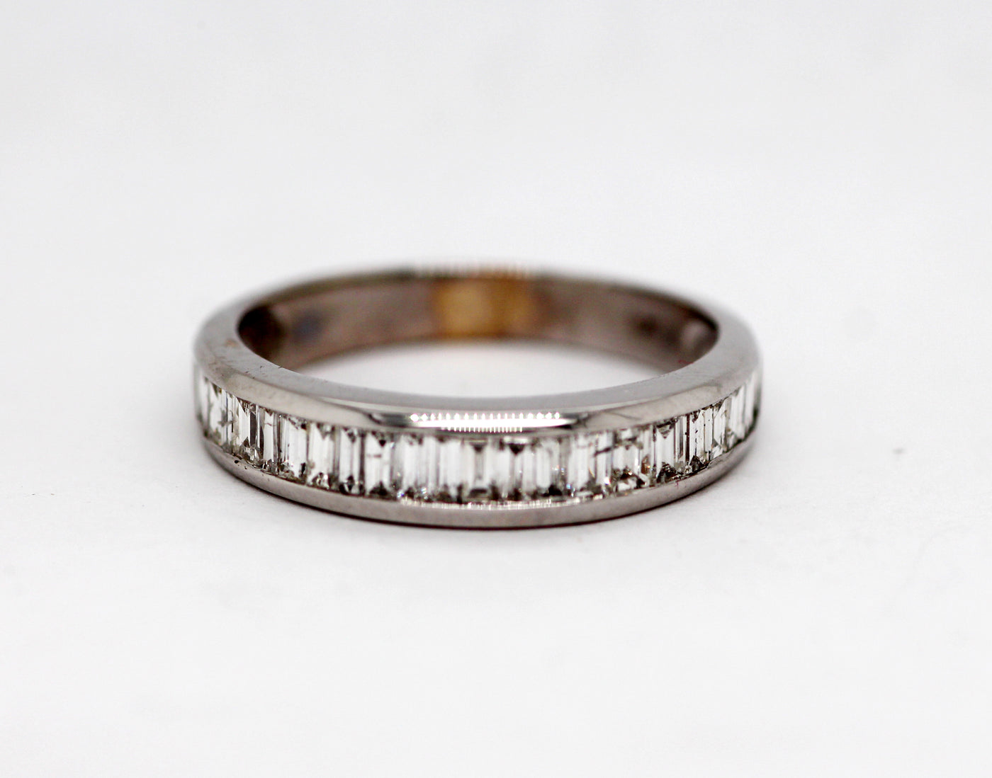 14KW 1.40 Cttw Baguette Diamond Wedding Ring