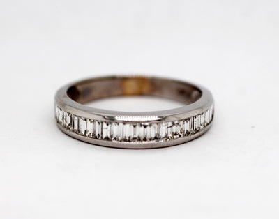 14KW 1.40 Cttw Baguette Diamond Wedding Ring