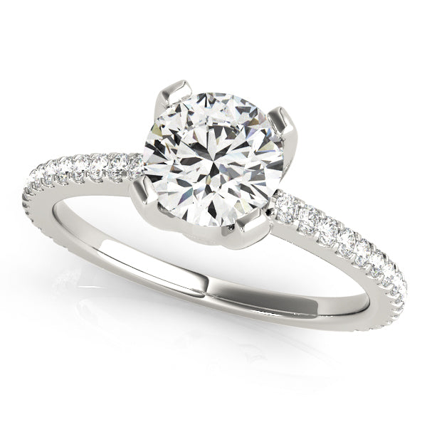 ENGAGEMENT RINGS SINGLE ROW PRONG SET