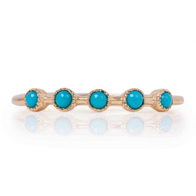 14KY .21 Cttw Turquoise Ring