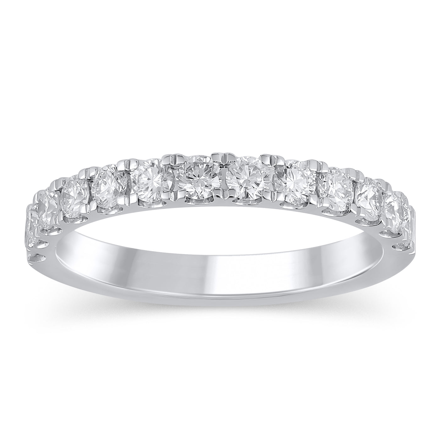 14KW .75 Cttw Lab Grown Diamond Anniversary Band