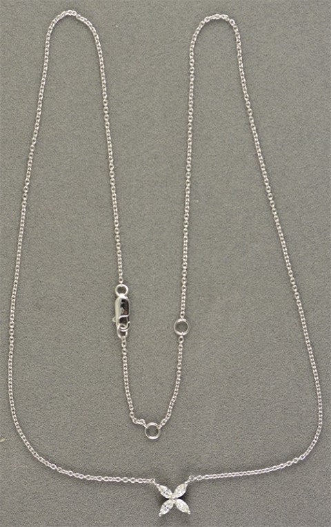 18KW .28 Cttw Diamond Necklace