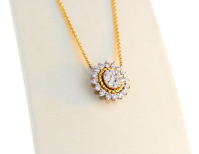 18KTT .65 Cttw Diamond Necklace image