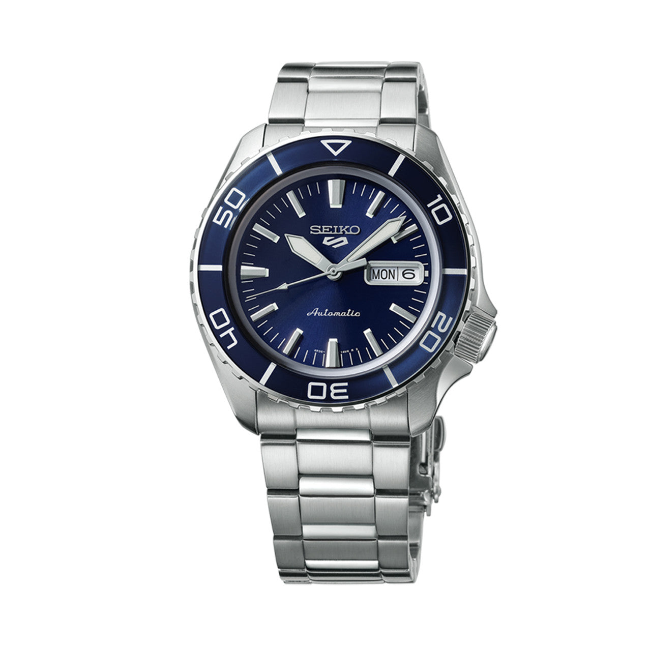 Gts Seiko 5 SRPK97 Sports Stainless Steel Automatic Blue Dial Watch