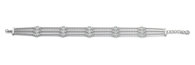 3 ROW DIAMONDS DIAMOND & CHAIN