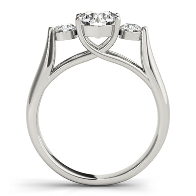 ENGAGEMENT RINGS 3 STONE ROUND