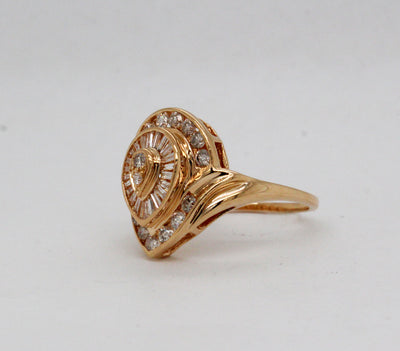 Estate 14KY .76 Cttw Diamond Ring J-K in Color and I1 in Clarity