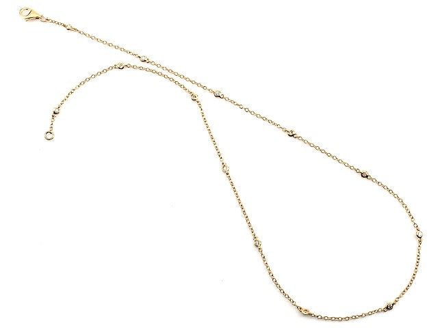 18KY 16" .37 Cttw Diamond Necklace