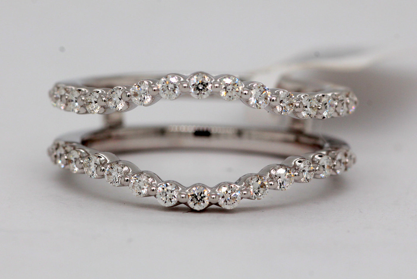 14KY .55 Cttw Diamond Curved Insert Ring