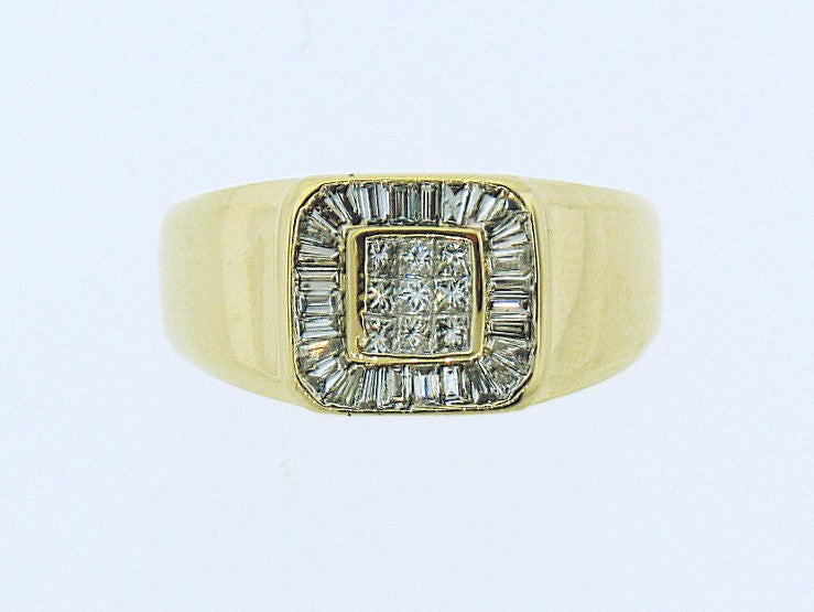 Estate 14KY Gents Diamond Ring