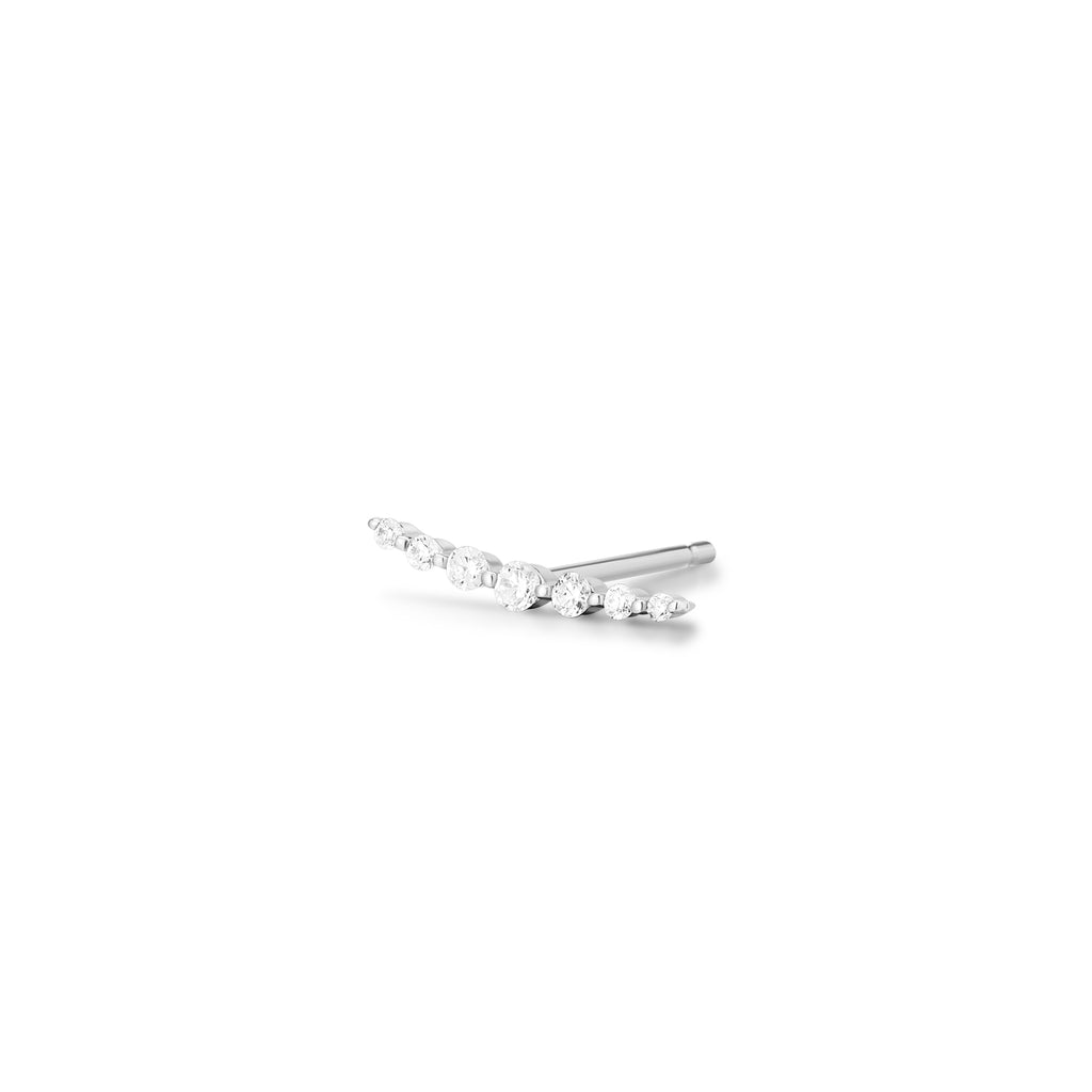 JUNE  Moonstone and White Sapphire Threadless Flatback Earring – AURELIE GI