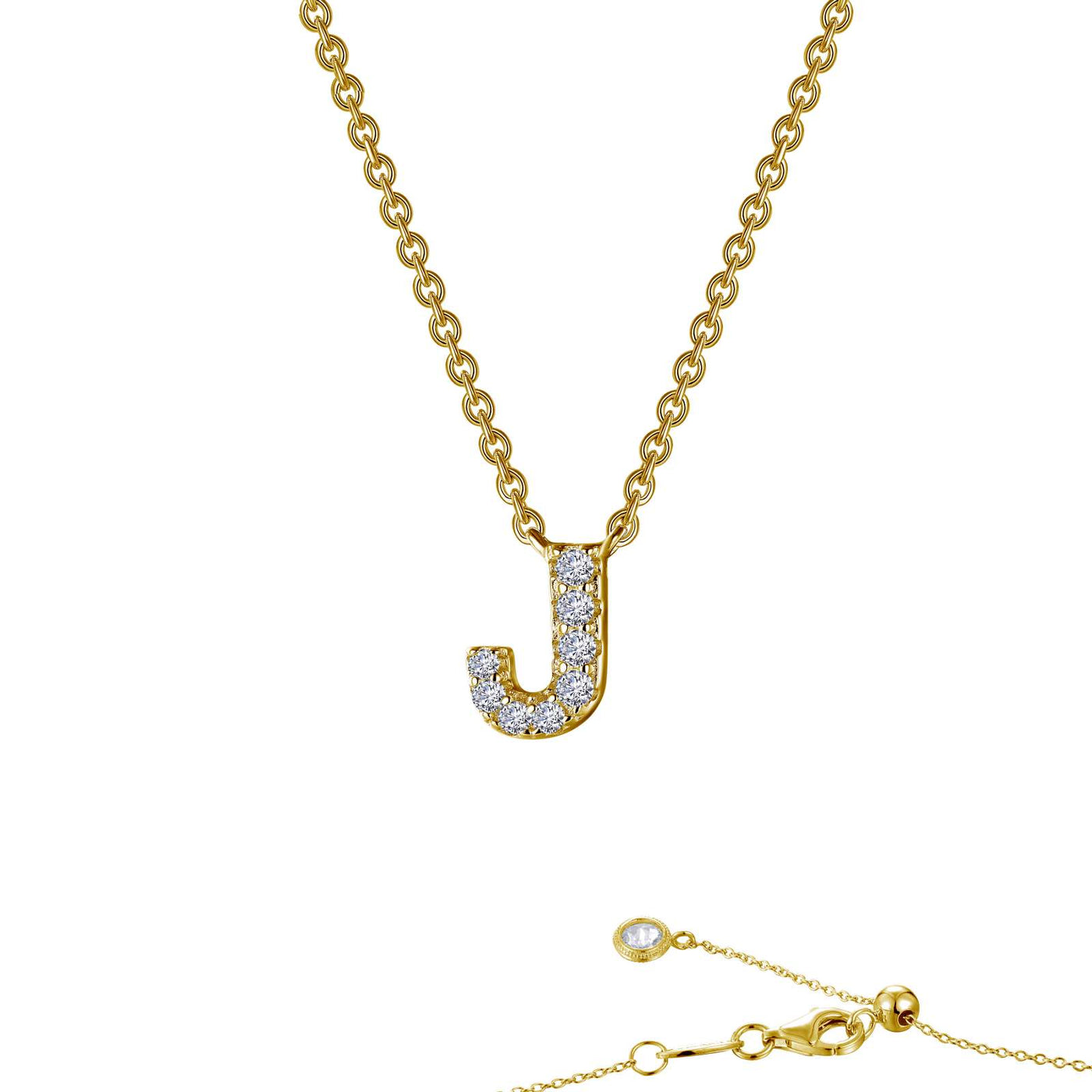 Letter J Pendant Necklace