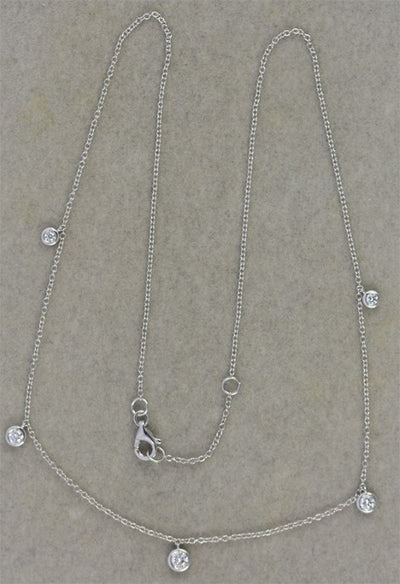 18KW .36 Cttw Diamond Necklace image