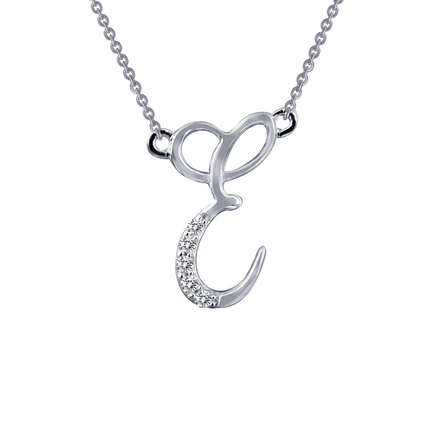 Letter E Pendant Necklace