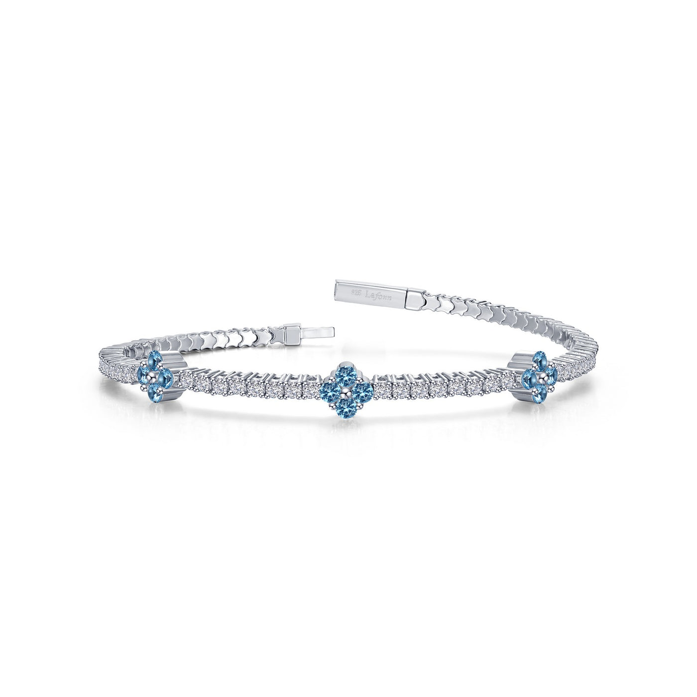 2.45 CTW Station Flexible Tennis Bracelet