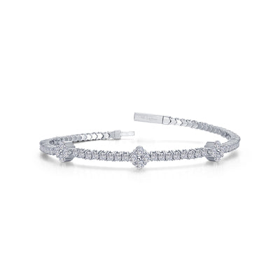 2.45 CTW Station Flexible Tennis Bracelet