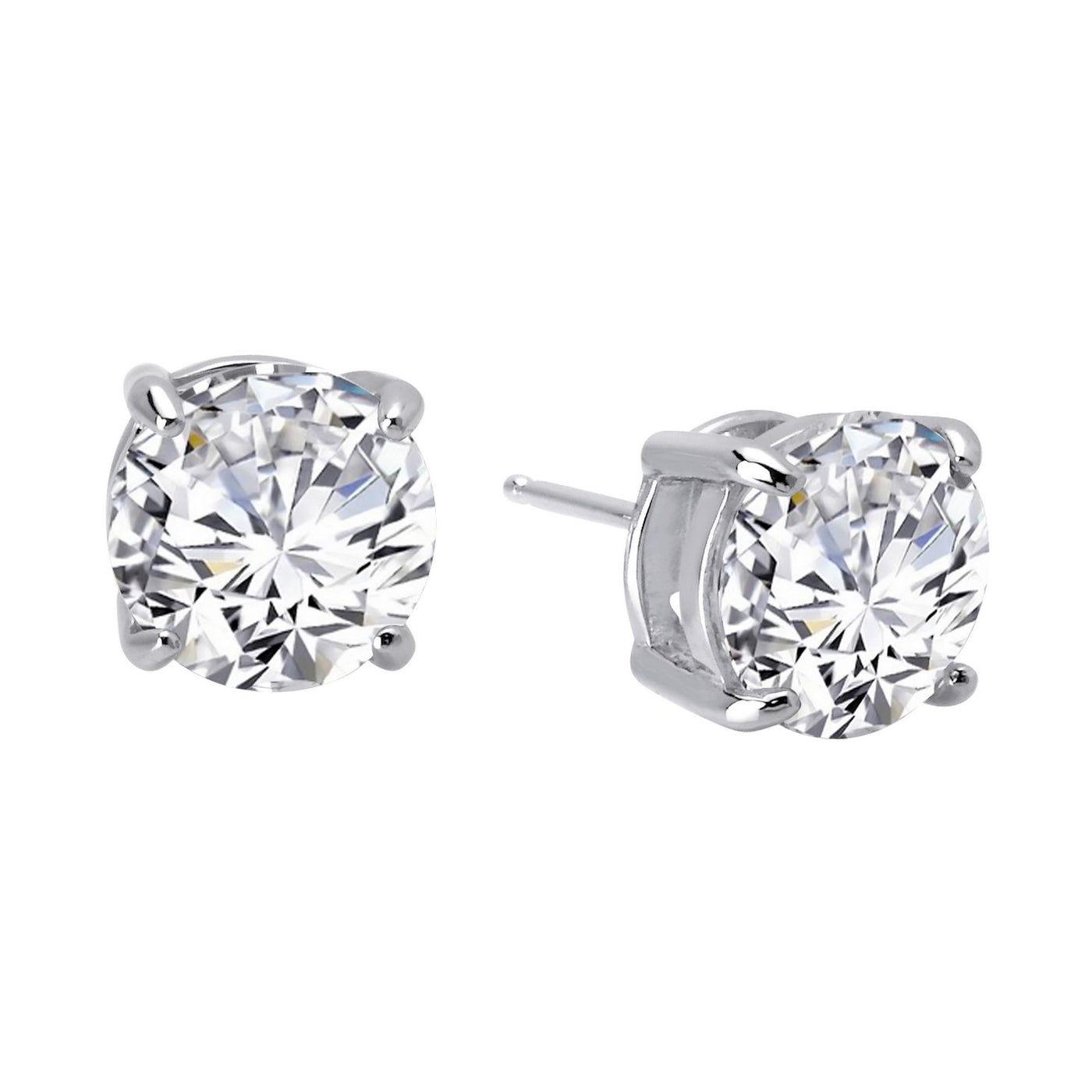 8 CTW Solitaire Stud Earrings