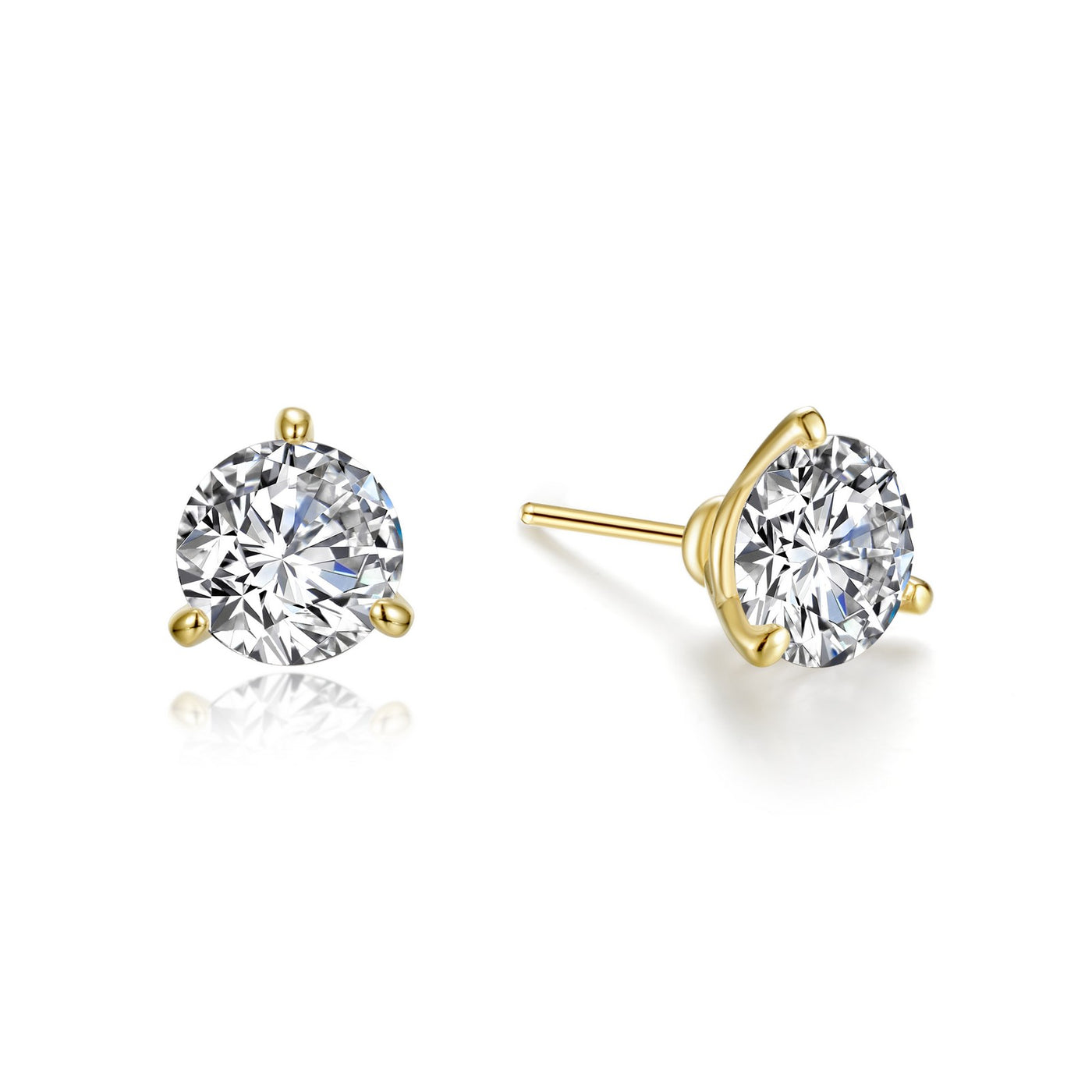 2.5 CTW Solitaire Stud Earrings