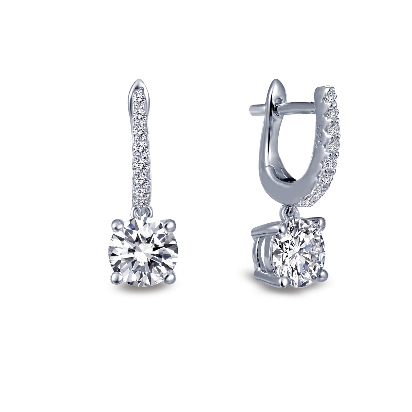 Solitaire Dangle Earrings