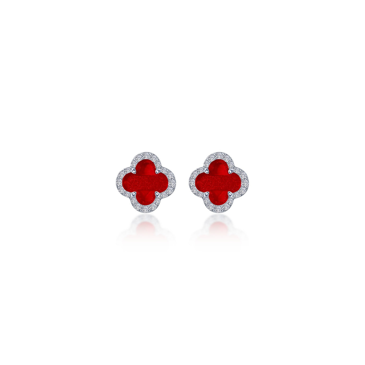 0.4 CTW Halo Stud Earrings