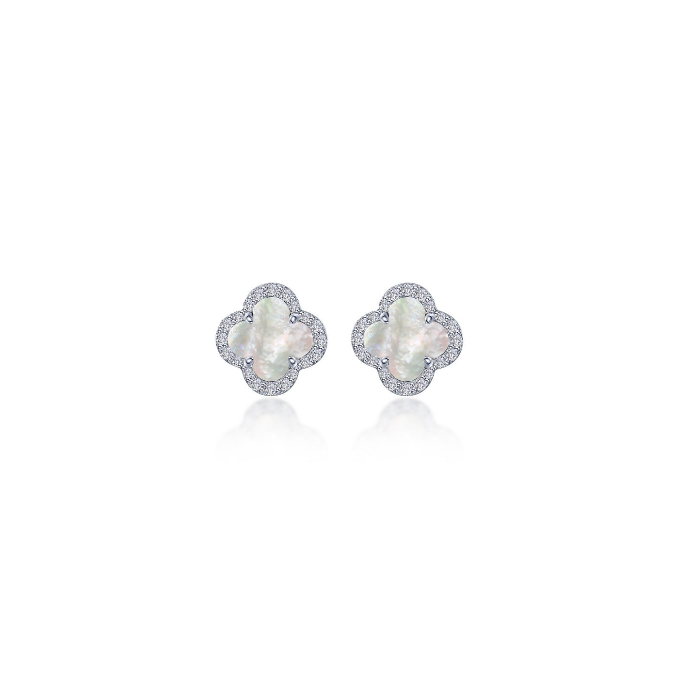 0.4 CTW Halo Stud Earrings