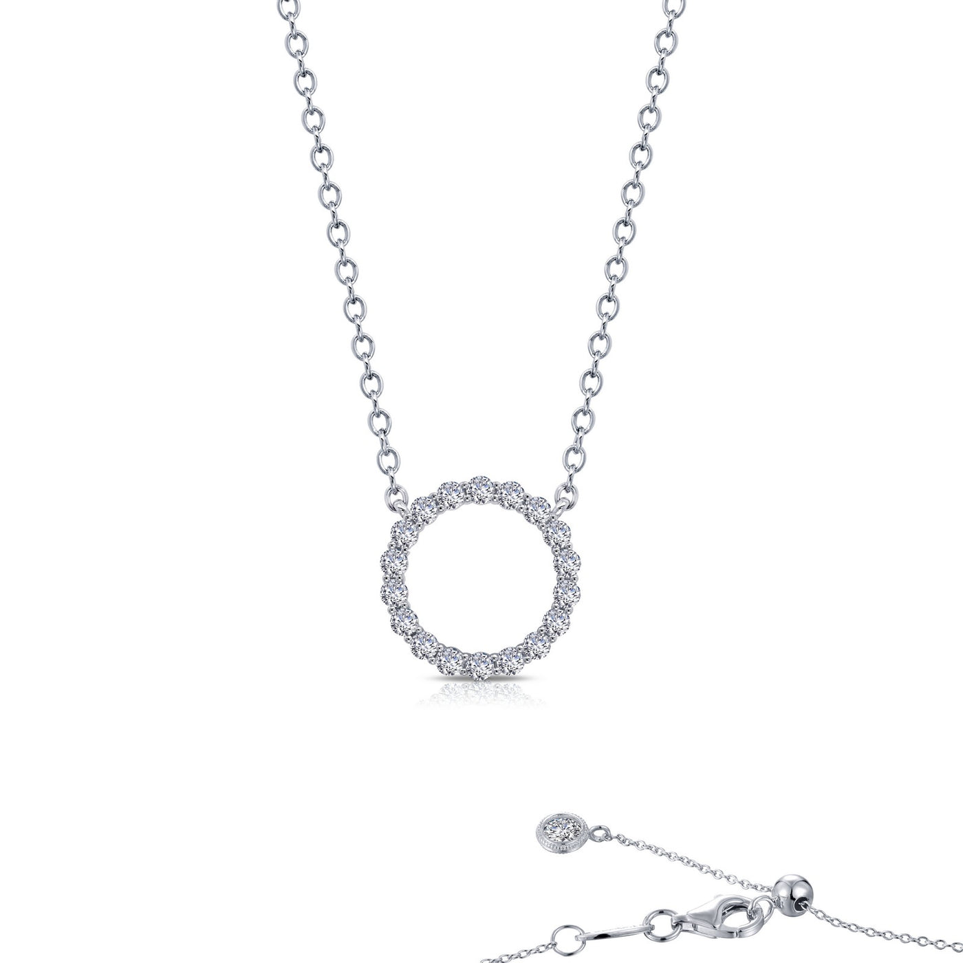 0.63 CTW Open Circle Necklace