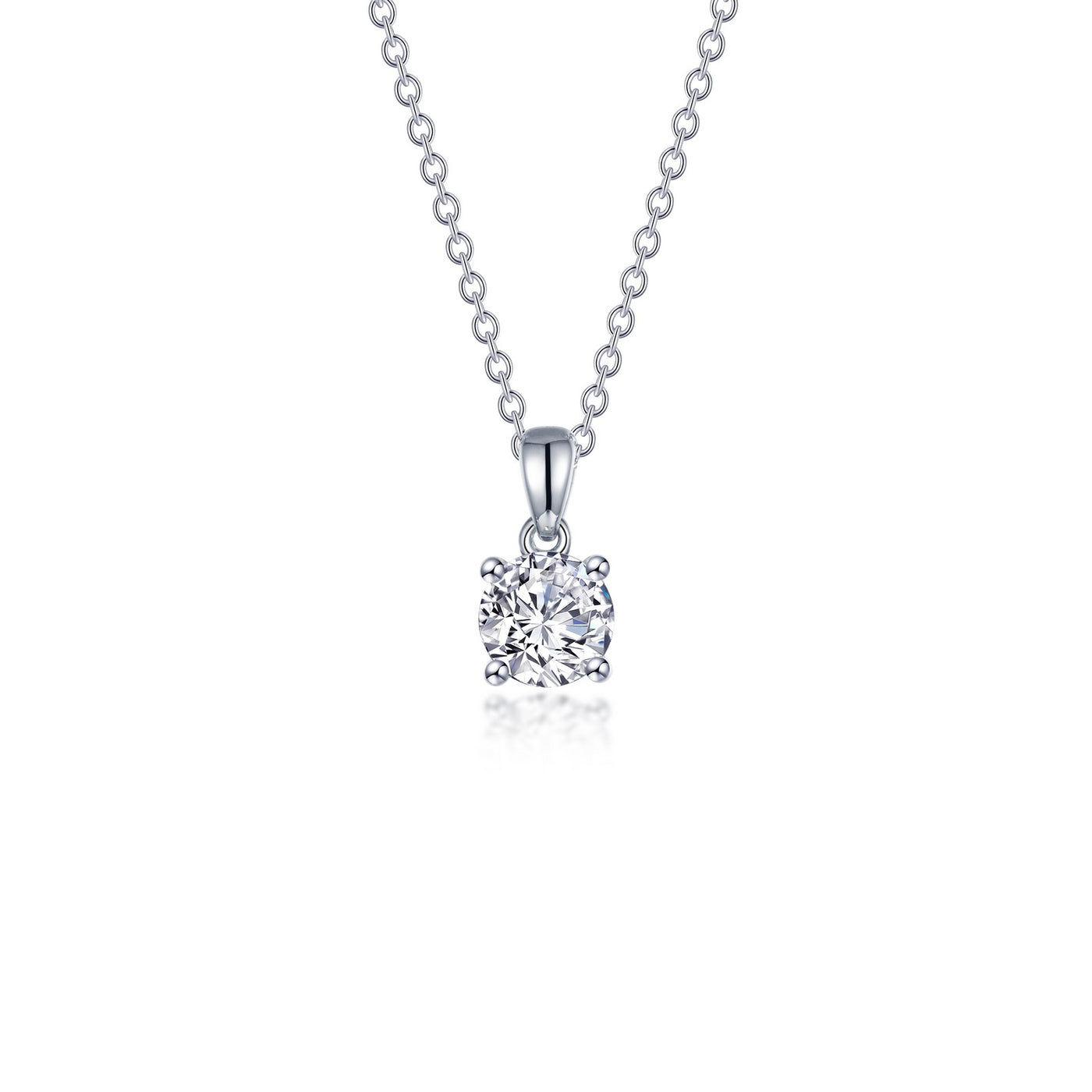 0.85 CTW 4-Prong Solitaire Necklace