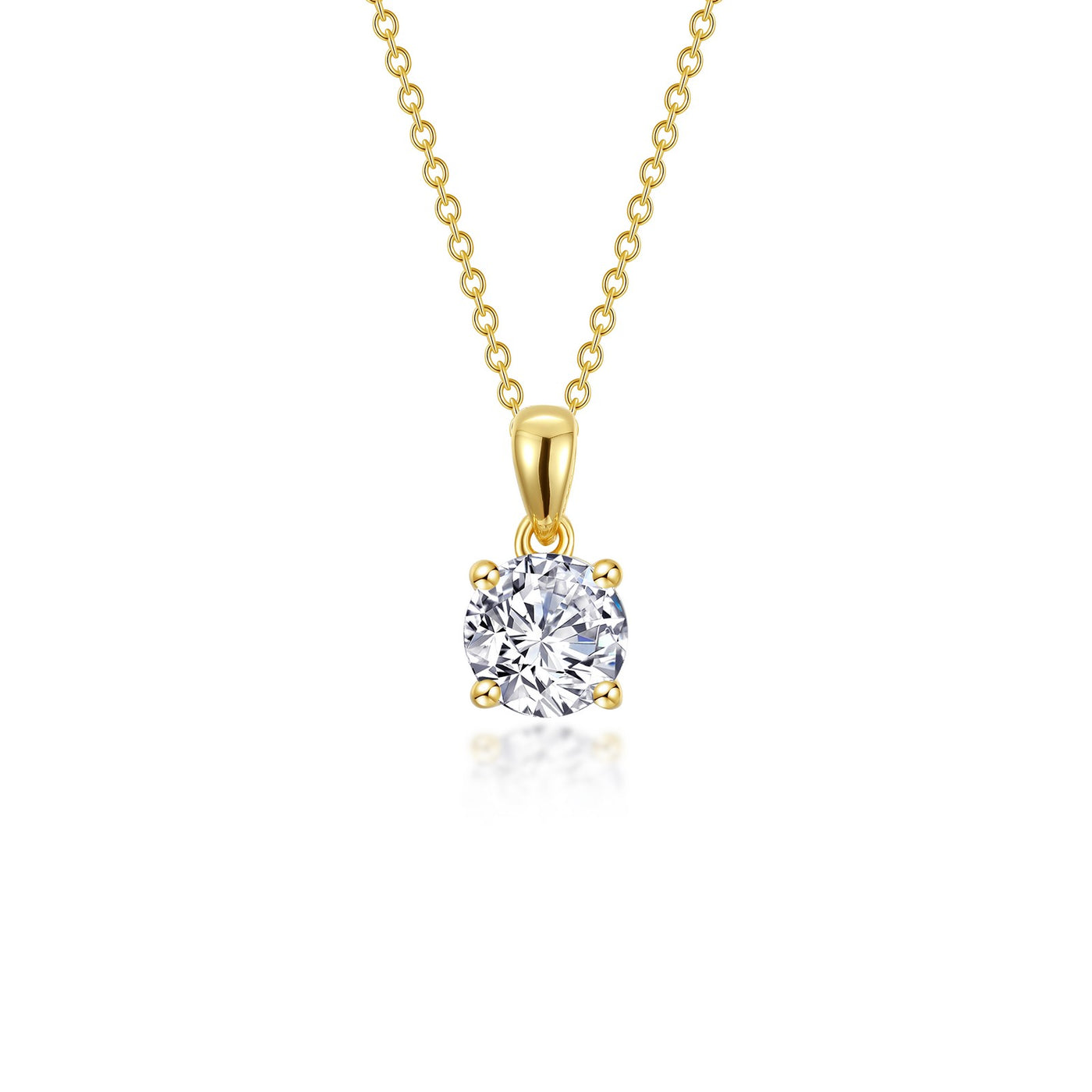 1.25 CTW 4-Prong Solitaire Necklace