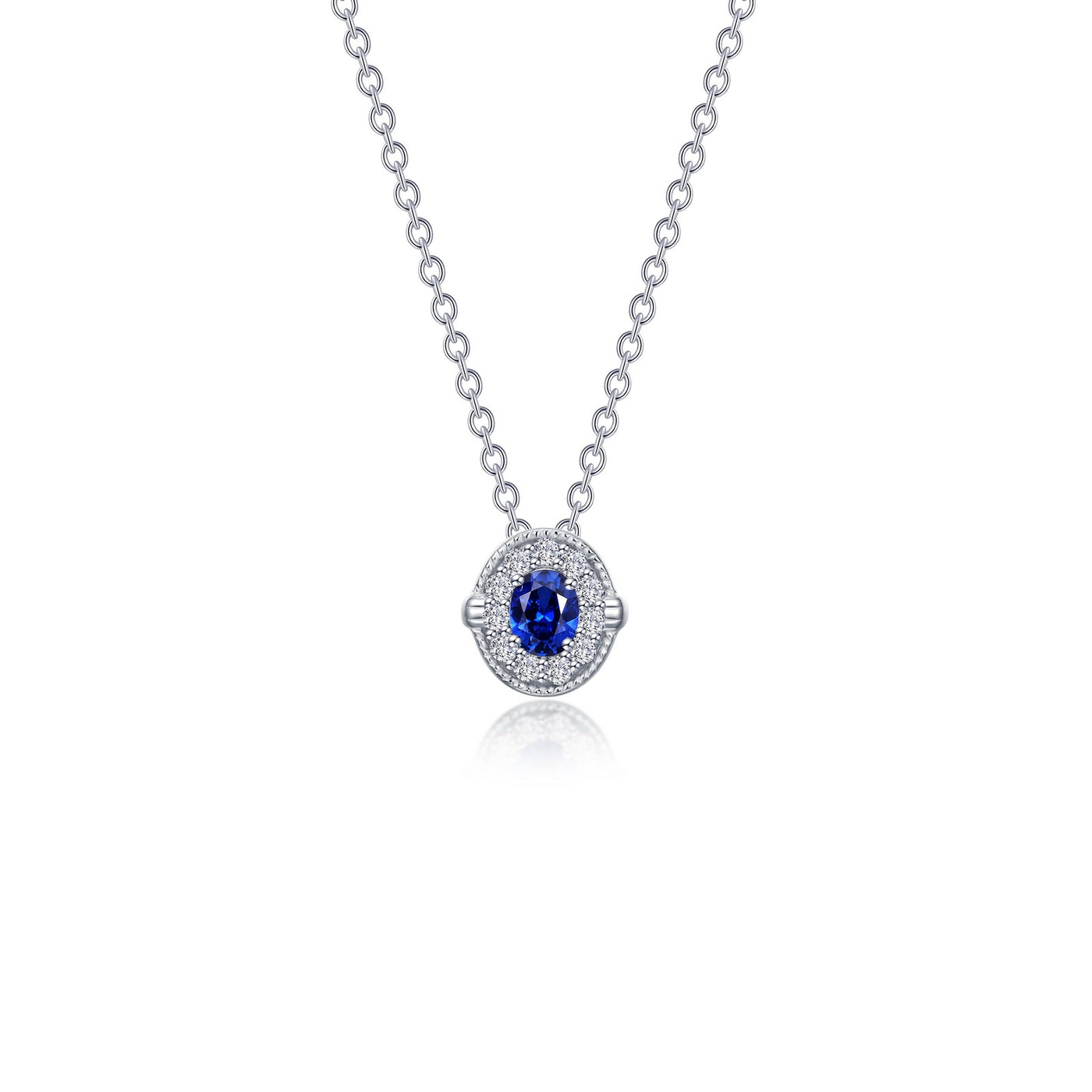 0.51 CTW Halo Necklace