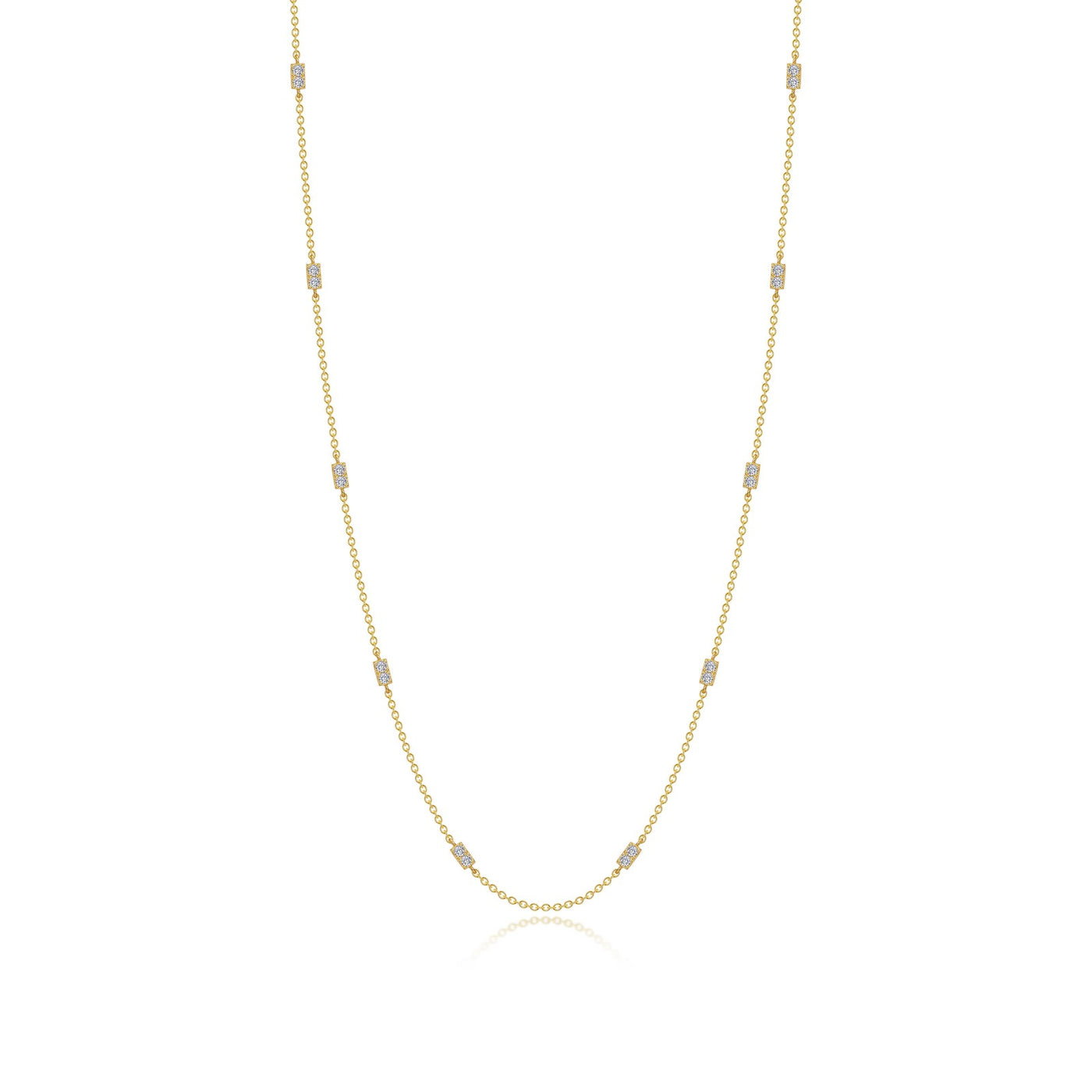 0.6 CTW Adjustable Station Necklace