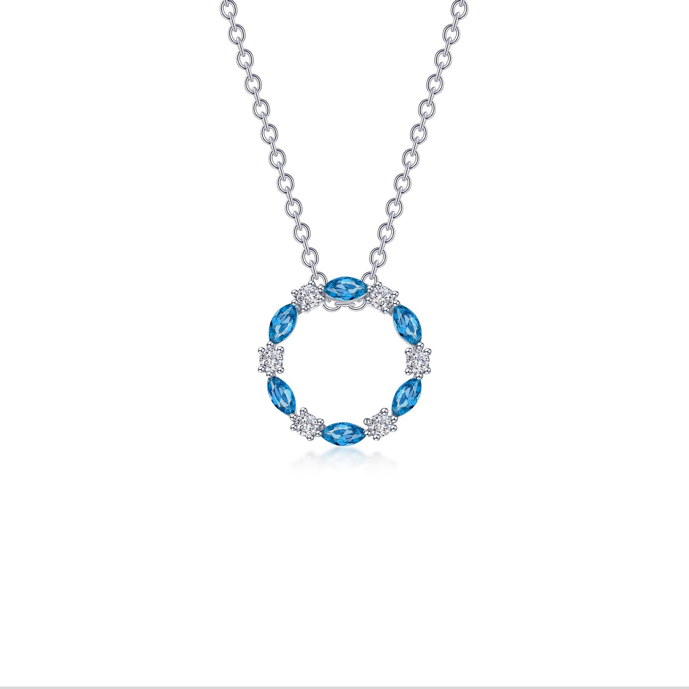 1.45 CTW Open Circle Necklace