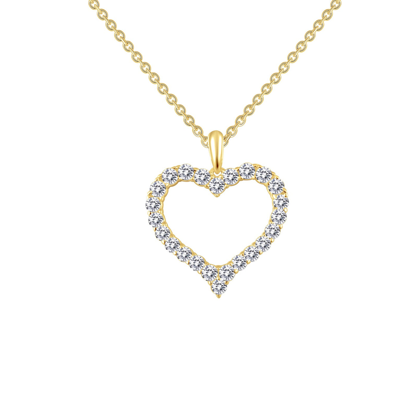 Open Heart Pendant Necklace