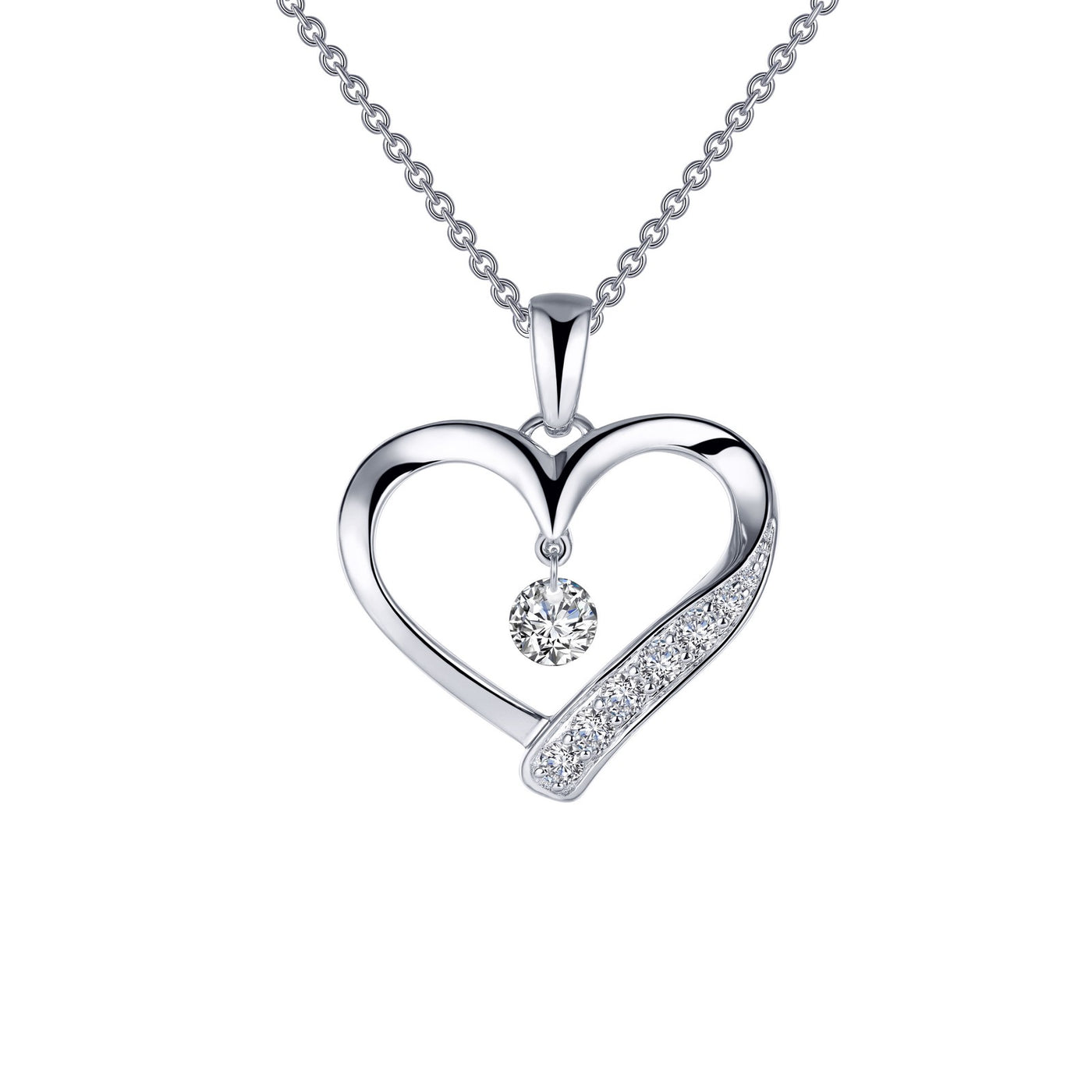 Open Heart Pendant Necklace