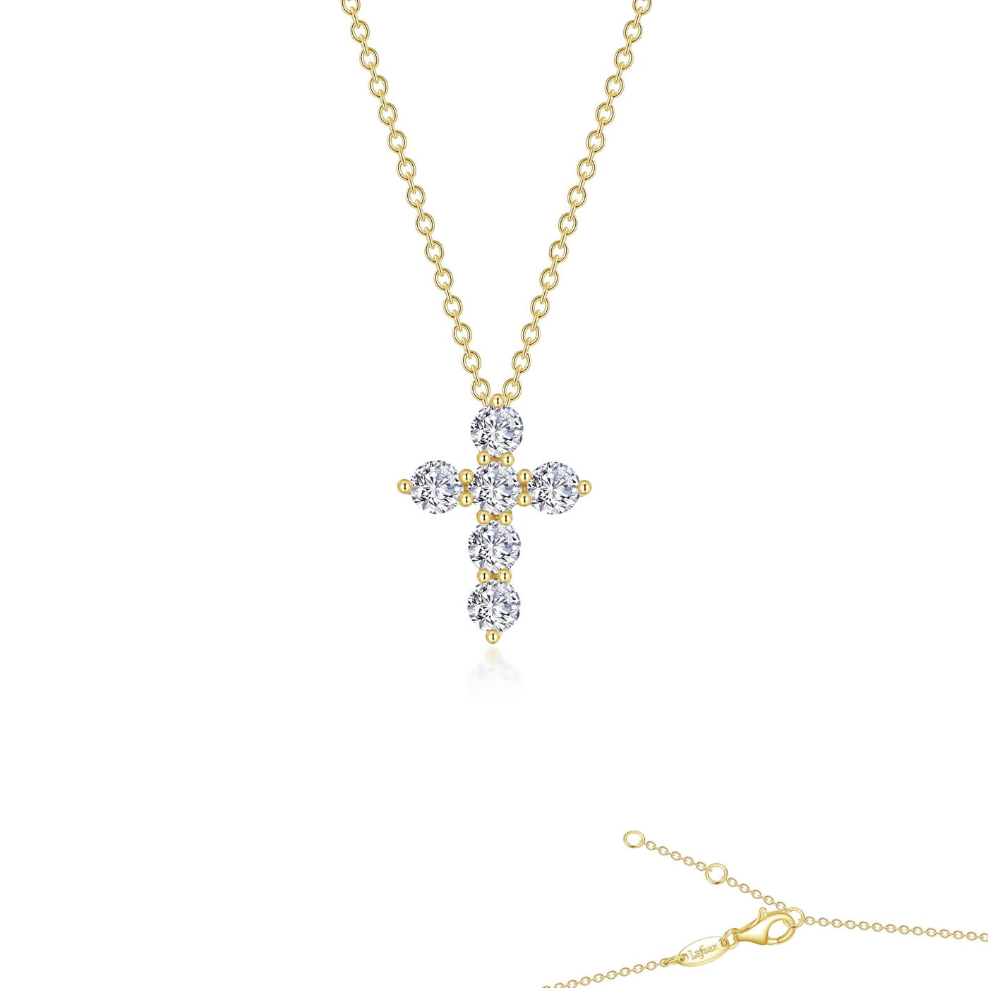 1.02 CTW Cross Pendant Necklace