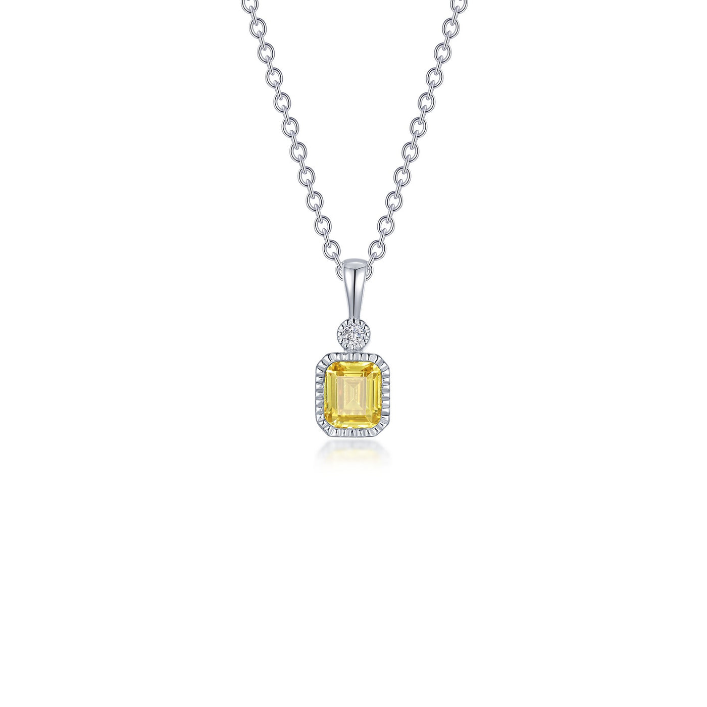 0.91 CTW Canary Drop Necklace