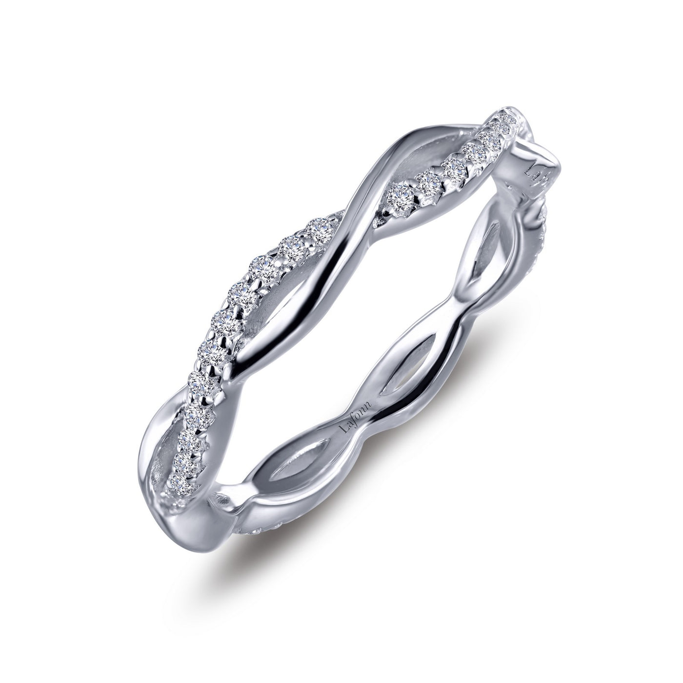 0.52 CTW Twist Wedding Band