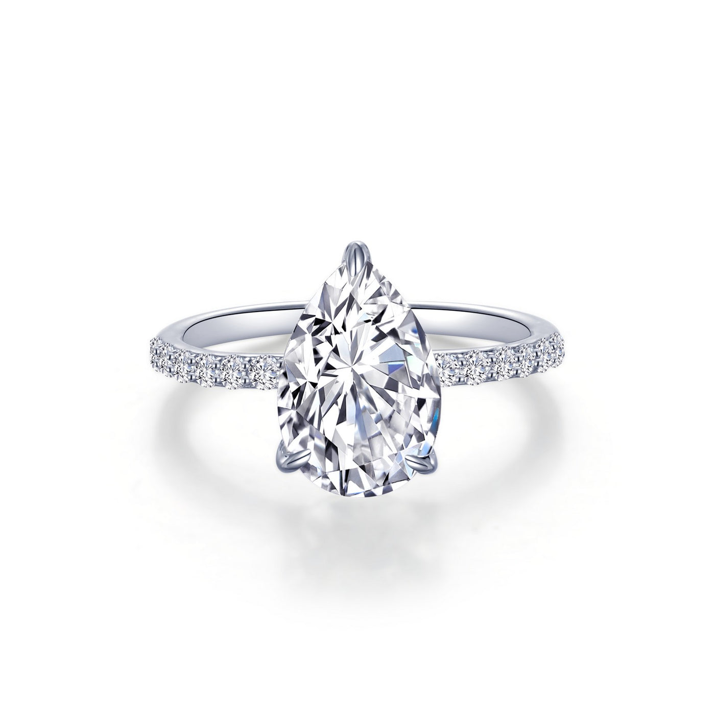 Pear-Shaped Solitaire Engagement Ring