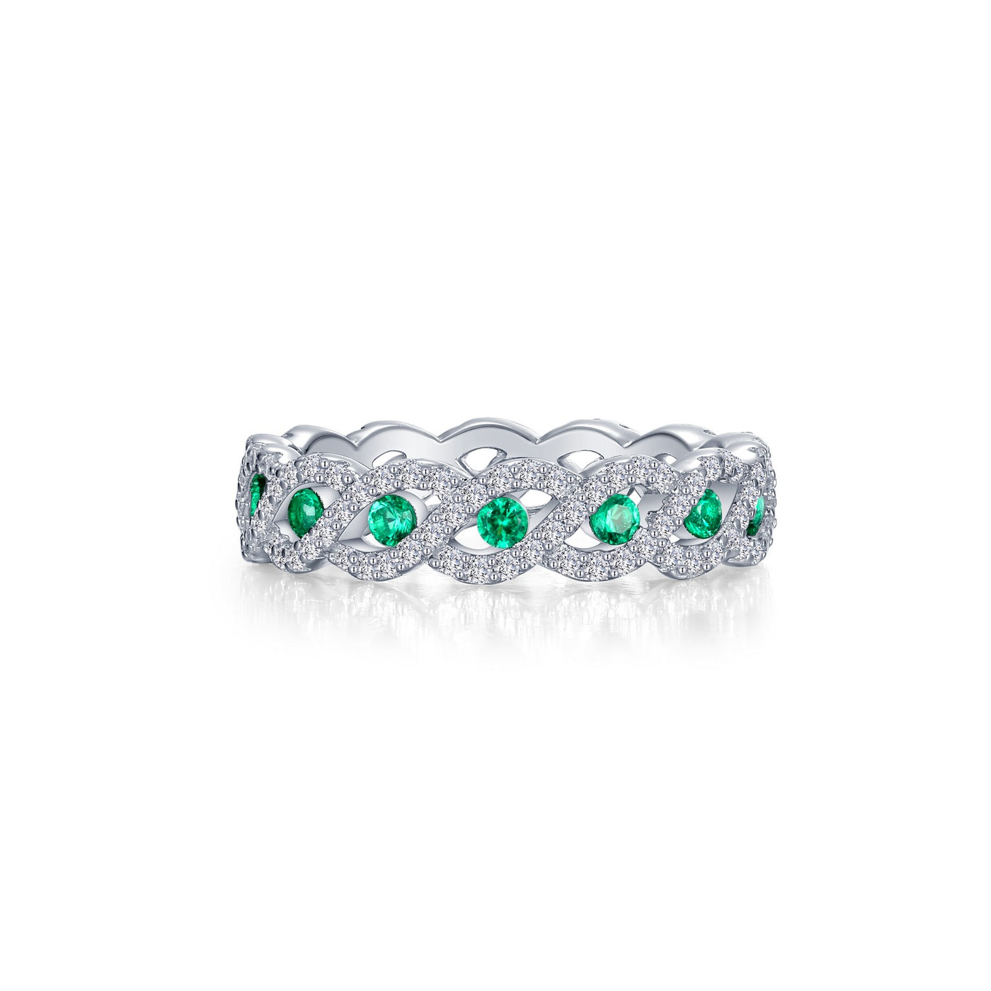 1.82 CTW Twist Eternity Band