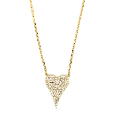 18KY Diamond Heart Necklace