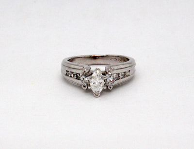 Estate 14KW 1.33 Cttw Diamond Engagement Ring