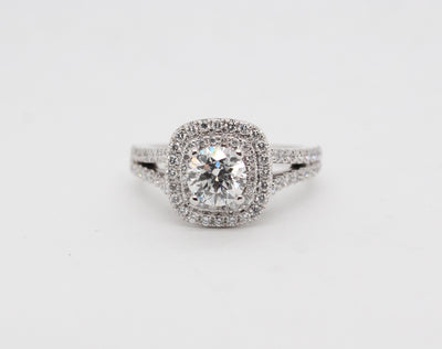 Estate 14KW 1.51 Cttw Diamond Engagement Ring