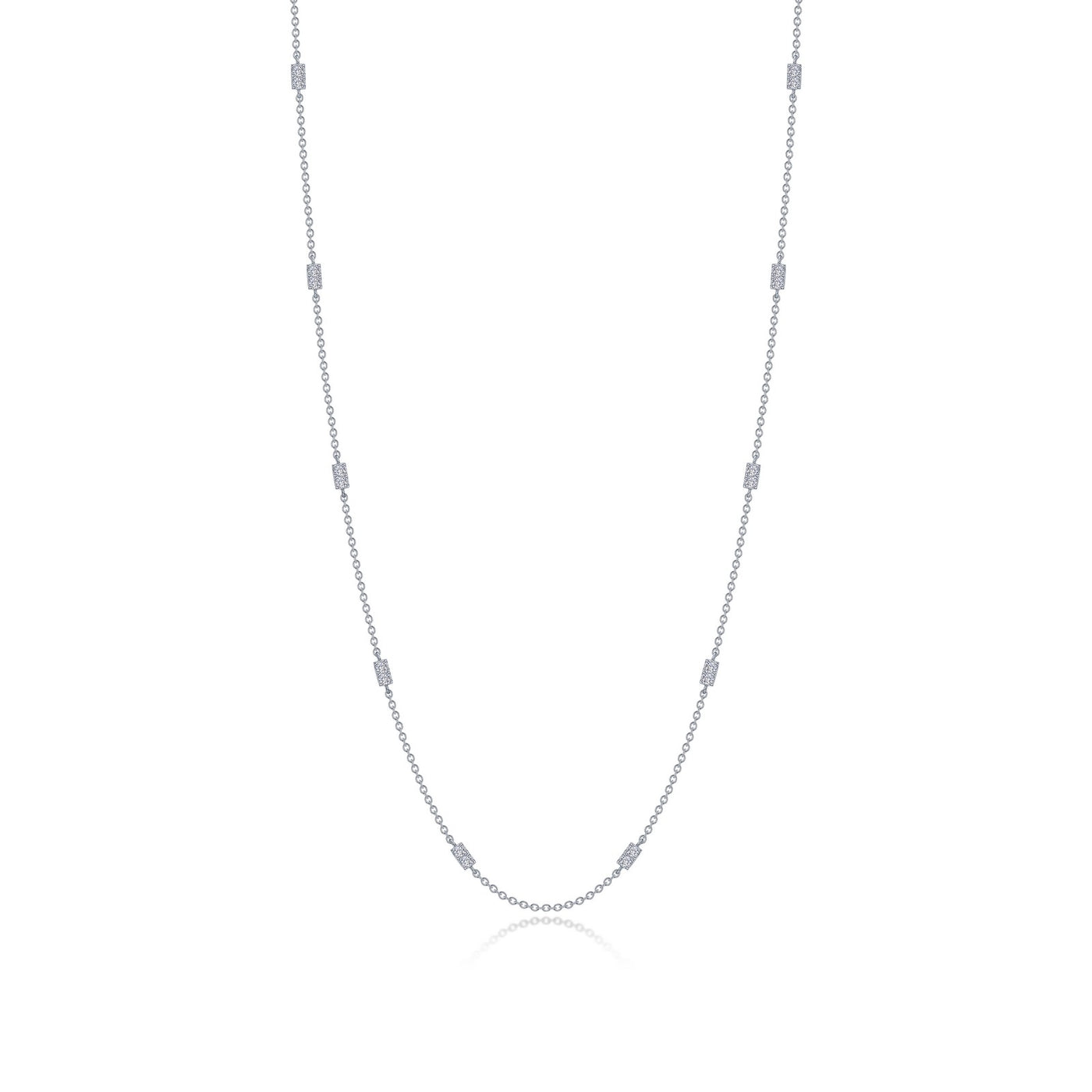 0.6 CTW Adjustable Station Necklace