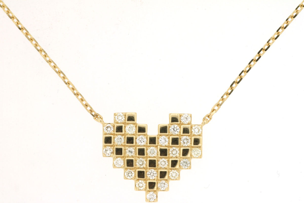 14KY .30 Cttw Diamond Heart Necklace