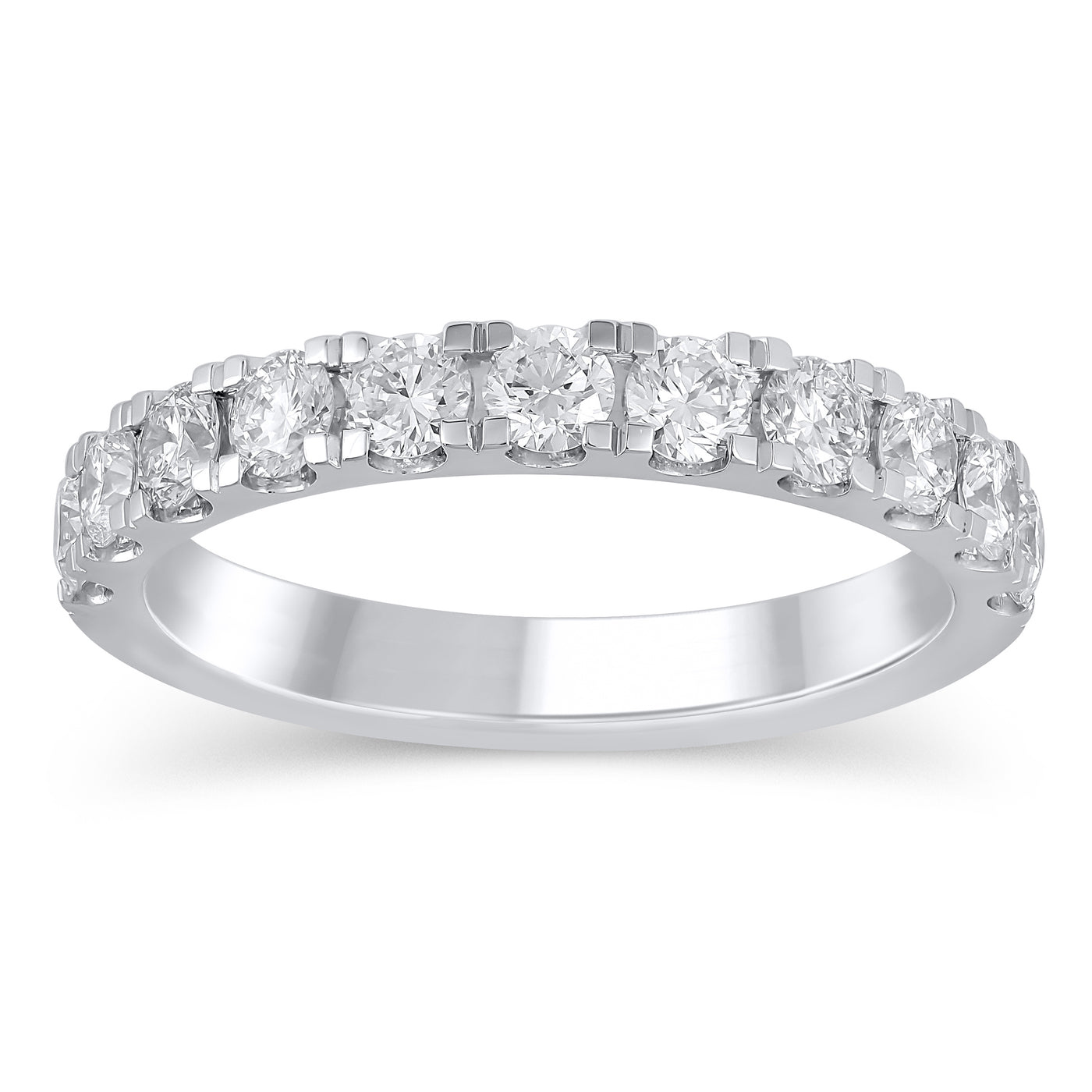 14KW 1.00 Cttw Lab Grown Diamond Anniversary Band